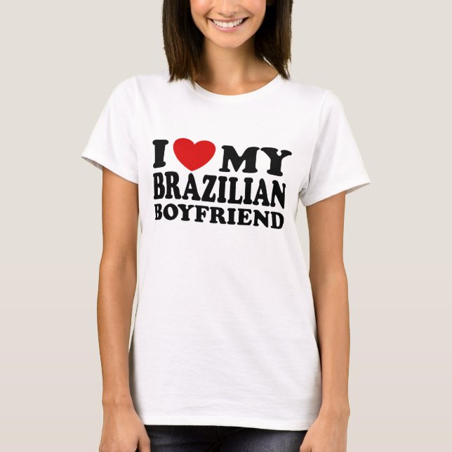Camiseta Amo a mi novio brasileño (Anverso)