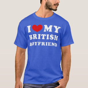 Camiseta Amo a mi novio británico Me encanta mi novio britá