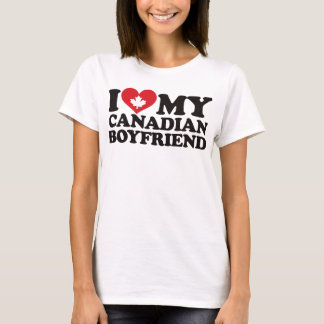 Camiseta Amo a mi novio canadiense