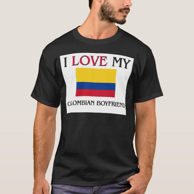 Camiseta Amo a mi novio colombiano (Anverso)