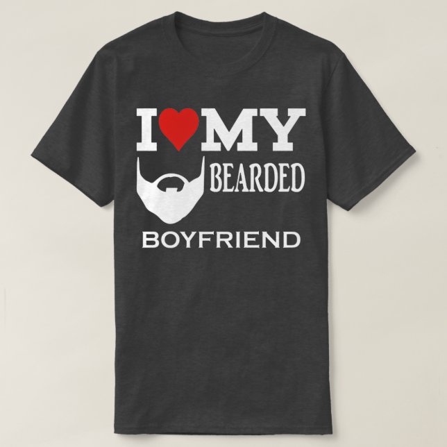 Camiseta Amo A Mi Novio Con Cabeza (Diseño del anverso)