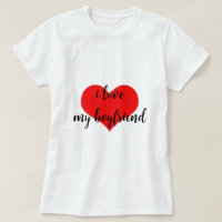 Amo a mi novio Cute Romántico Red Heart Trendy