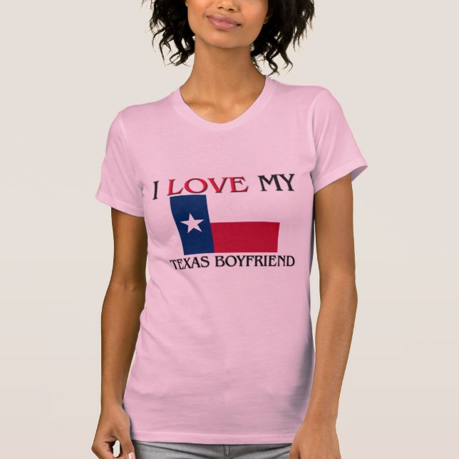 Camiseta Amo a mi novio de Texas (Anverso)