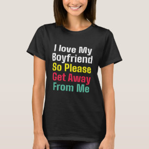 Camiseta Amo a mi novio - Diseño romántico y divertido