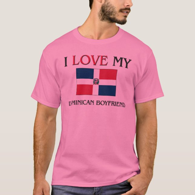 Camiseta Amo a mi novio dominicano (Anverso)