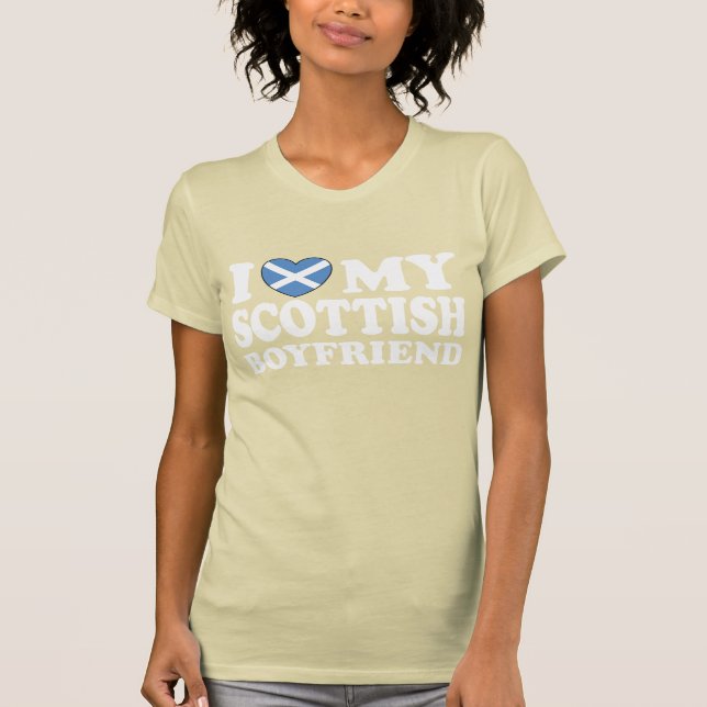 Camiseta Amo a mi novio escocés (Anverso)