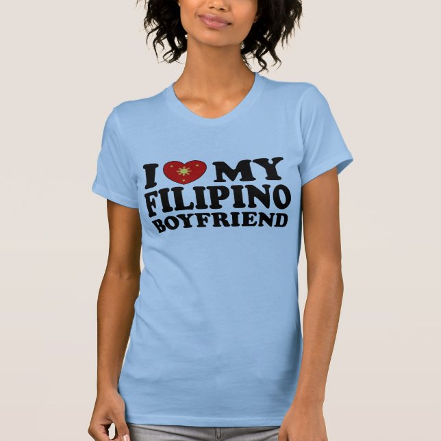 Camiseta Amo a mi novio filipino (Anverso)
