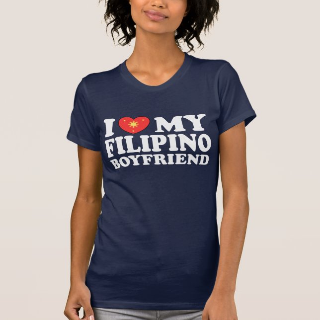 Camiseta Amo a mi novio filipino (Anverso)