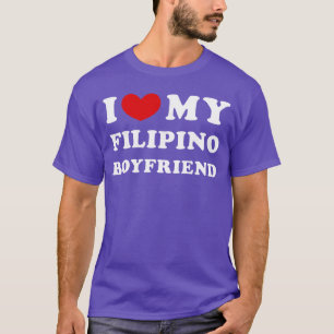 Camiseta Amo a mi novio filipino Mi amigo filipino fa