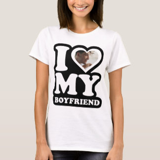 Camiseta Amo a mi novio - foto Personalizado personalizada