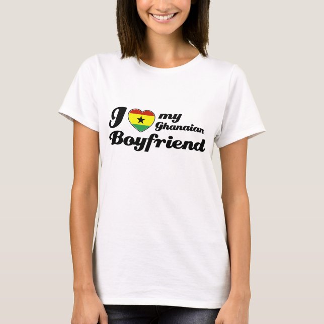 Camiseta Amo a mi novio ghanés (Anverso)