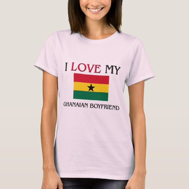 Camiseta Amo a mi novio ghanés (Anverso)