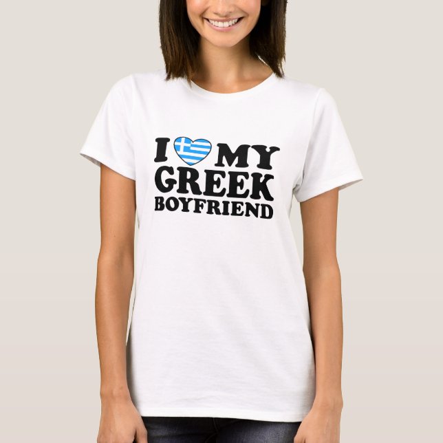Camiseta Amo a mi novio griego (Anverso)