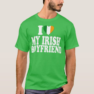 Camiseta Amo a mi novio irlandés, me encanta mi novio irlan
