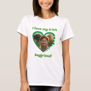 Camiseta Amo a mi novio irlandés St Patrick's Shamrock