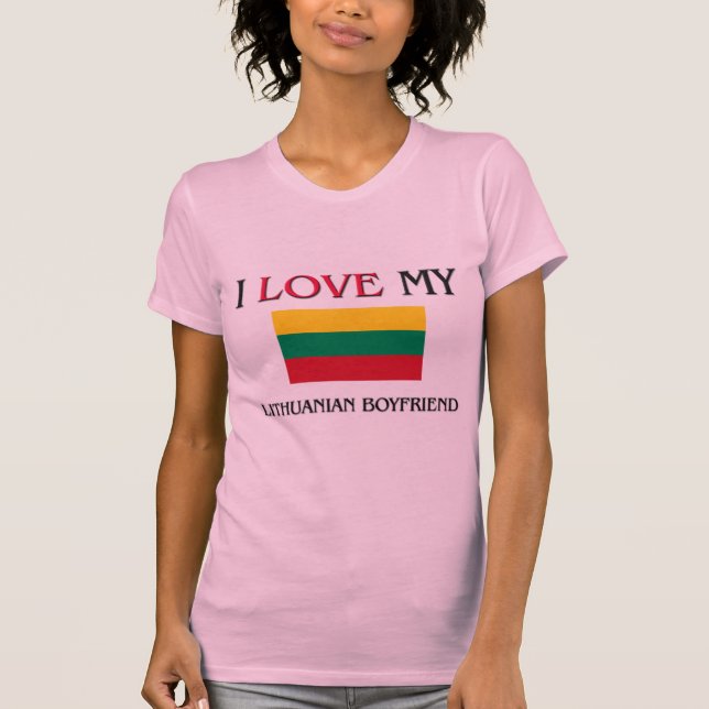 Camiseta Amo a mi novio lituano (Anverso)