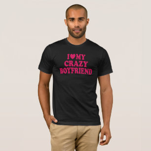 Camiseta Amo a mi novio loco