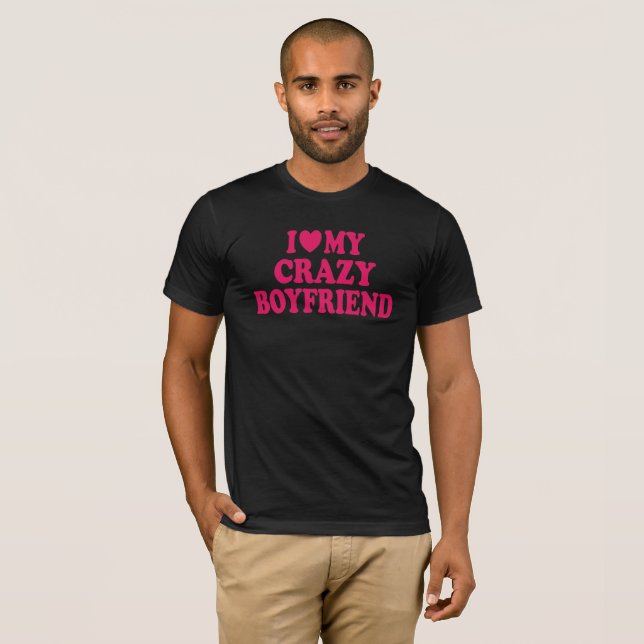 Camiseta Amo a mi novio loco (Anverso completo)