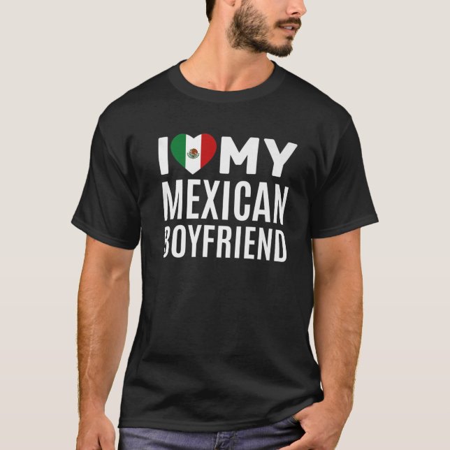 Camiseta Amo a mi novio mexicano (Anverso)