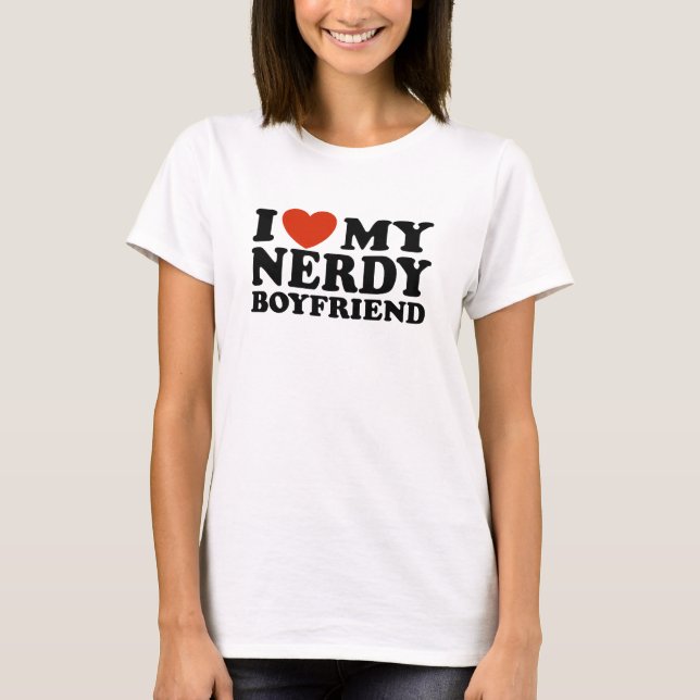 Camiseta Amo A Mi Novio Nerdy (Anverso)