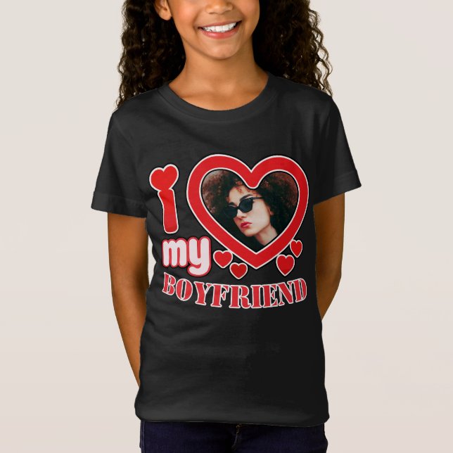 Camiseta Amo A Mi Novio Personalizado (Anverso)