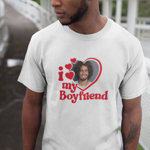 Camiseta Amo a mi novio Personalizado de fotos