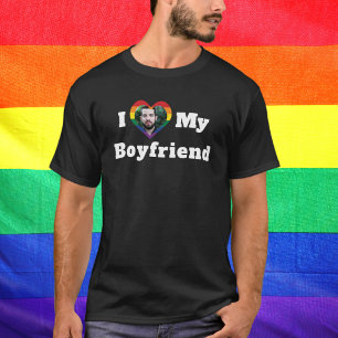 Camiseta Amo a mi novio, Personalizado del Orgullo Gay LGBT