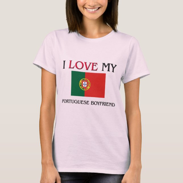 Camiseta Amo a mi novio portugués (Anverso)