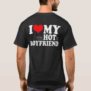 Camiseta Amo a mi novio psicótico Me encanta mi novio calie