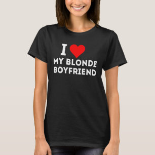 Camiseta Amo a mi novio rubio