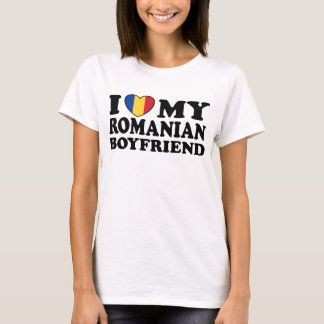 Camiseta Amo a mi novio rumano