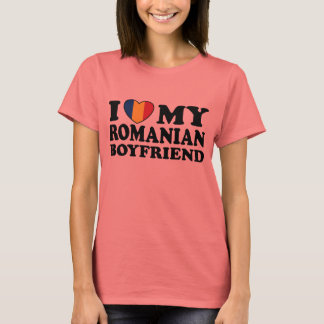 Camiseta Amo a mi novio rumano