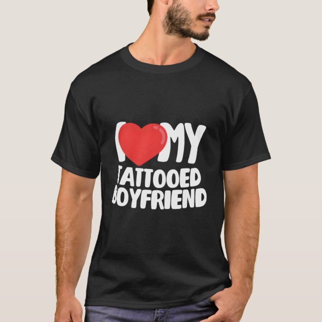 Camiseta Amo a mi novio tattooed (Anverso)