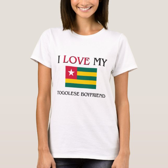 Camiseta Amo a mi novio togolés (Anverso)
