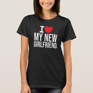 Camiseta Amo a mi nueva novia Boyfriend Red heart Match
