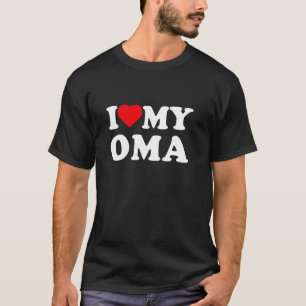 Camiseta Amo a mi Oma Me encanta la familia Abuela