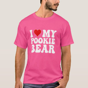 Camiseta Amo a mi osito Pookie divertido