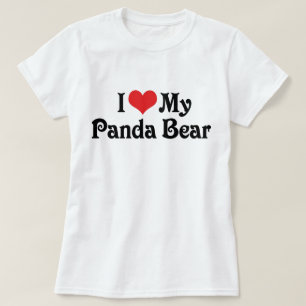 Camiseta Amo a mi oso panda