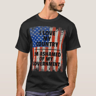 CAMISETA AMO A MI PAÍS, ESTOY ASUSTADO DE MI GOBIERNO