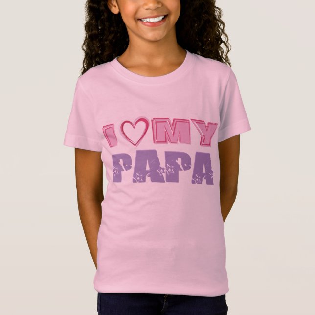 Camiseta Amo a mi papá (Anverso)
