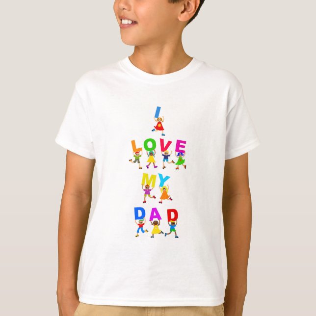 Camiseta Amo a mi papá (Anverso)