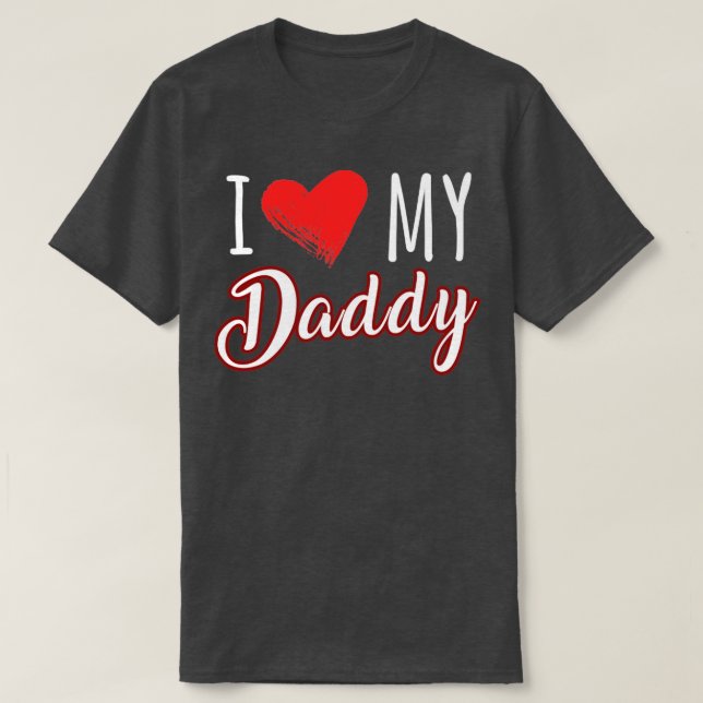Camiseta amo a mi papá (Diseño del anverso)