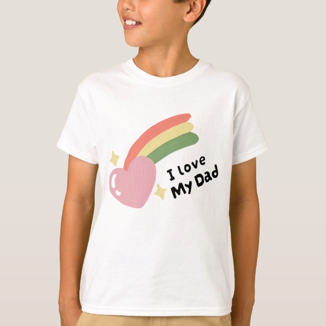 Camiseta Amo A Mi Papá (Anverso)