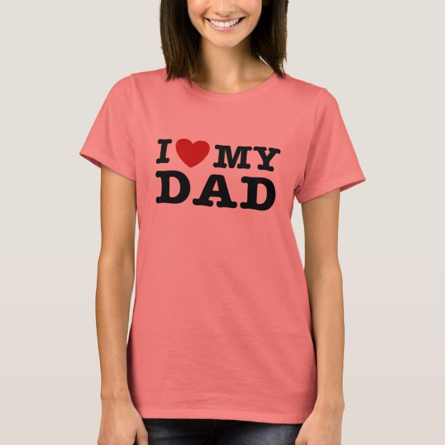 Camiseta Amo a mi papá (Anverso)