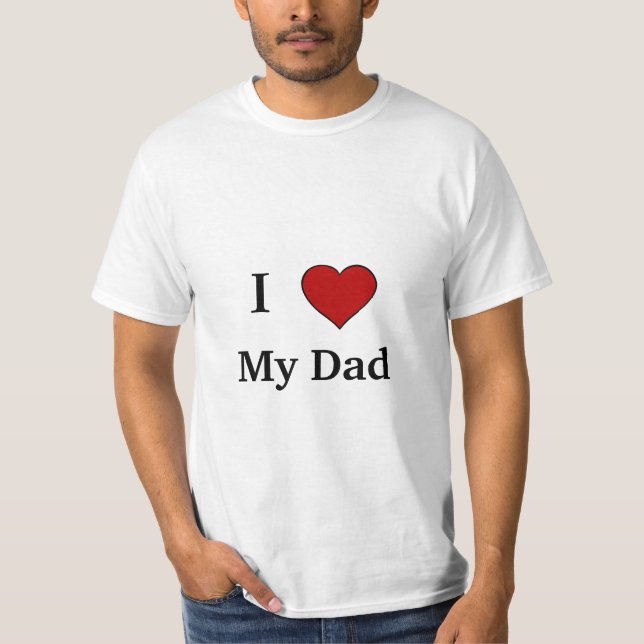 Camiseta Amo a mi papá (Anverso)
