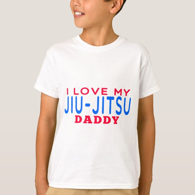 Camiseta Amo a mi papá de Jiu-Jitsu (Anverso)