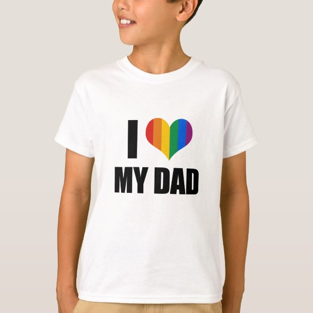 Camiseta Amo a mi papá gay (Anverso)