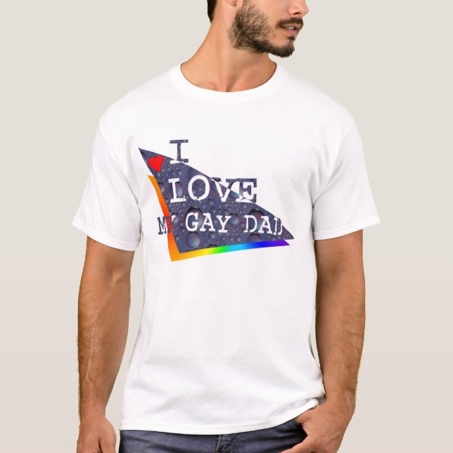 Camiseta Amo a mi papá gay (Anverso)