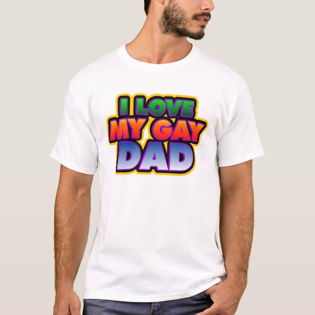 Camiseta Amo a mi papá gay (Anverso)