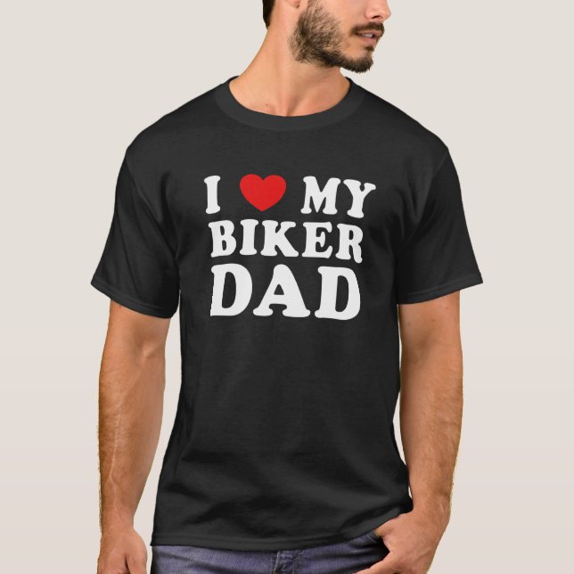 Camiseta Amo a mi papá motociclista Guay Padre Freaky Espos (Anverso)